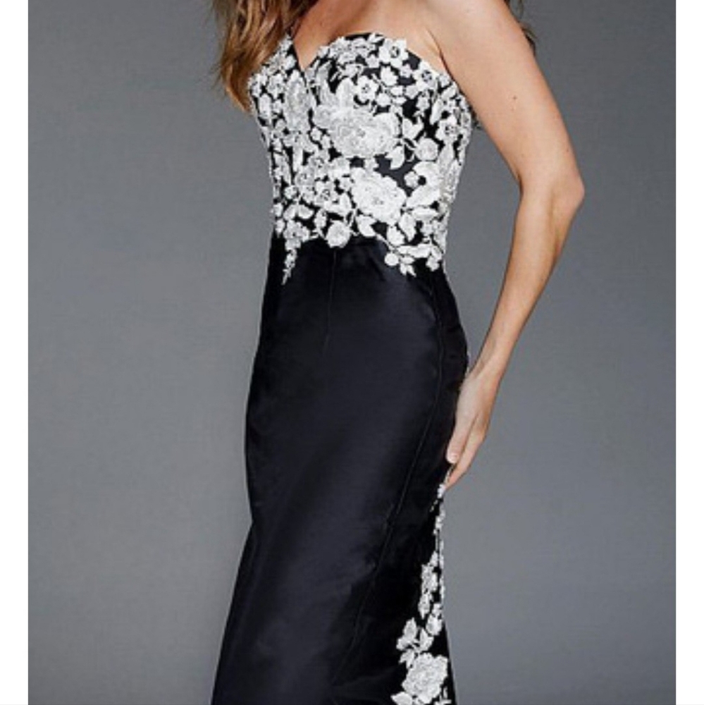 Jovani evening gown, size 6, black/silver